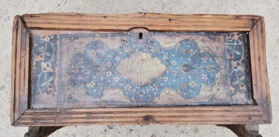 OSMANLI DÖNEMİ ÜZERİ AYETLERLE DEKORLU NADİR SANDIK