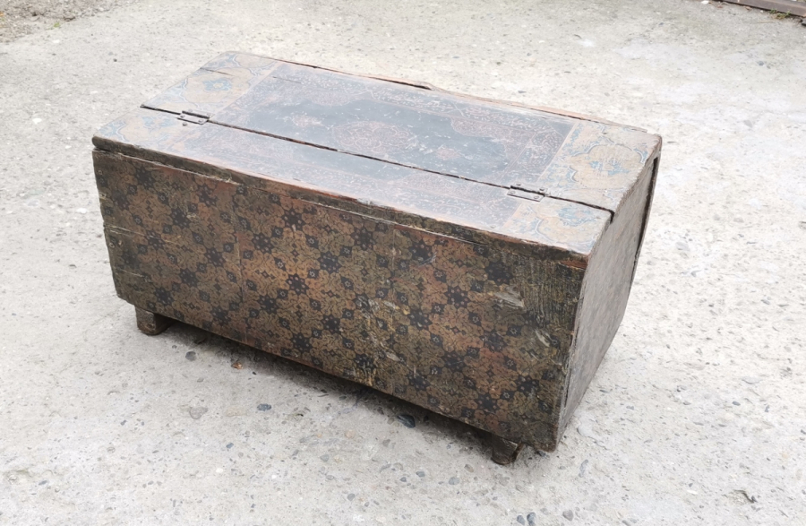 OSMANLI DÖNEMİ ÜZERİ AYETLERLE DEKORLU NADİR SANDIK