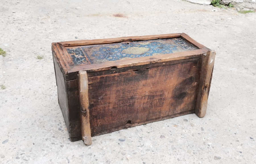 OSMANLI DÖNEMİ ÜZERİ AYETLERLE DEKORLU NADİR SANDIK