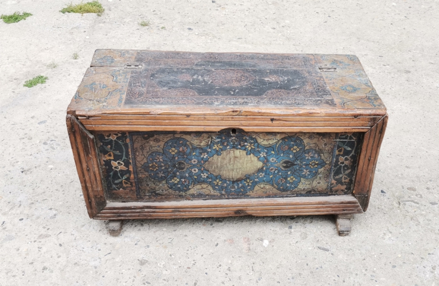 OSMANLI DÖNEMİ ÜZERİ AYETLERLE DEKORLU NADİR SANDIK