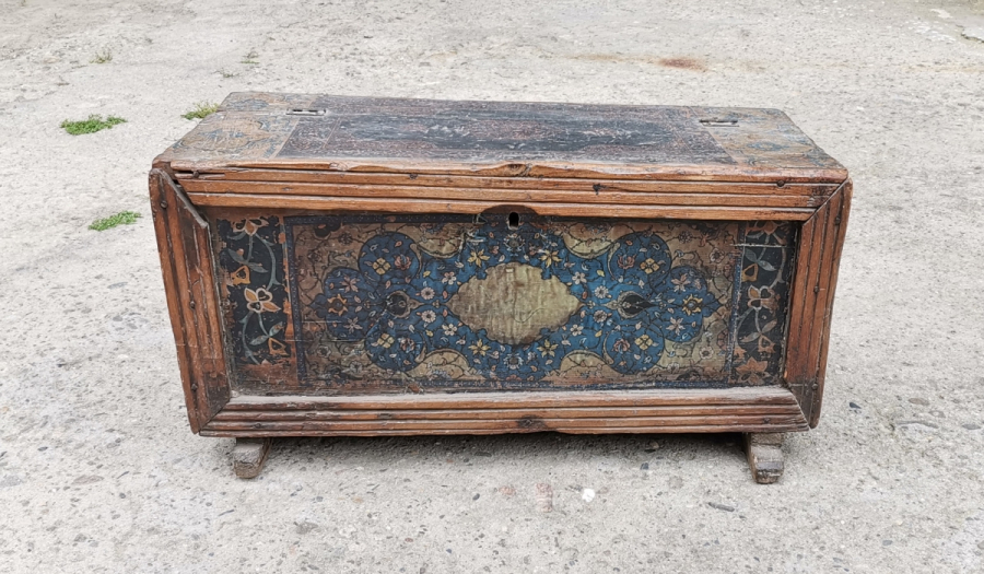 OSMANLI DÖNEMİ ÜZERİ AYETLERLE DEKORLU NADİR SANDIK