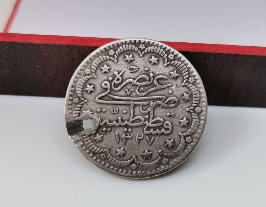 SULTAN MEHMET REŞAT DÖNEMİ GÜMÜŞ 10 KURUŞ MECİDİYE