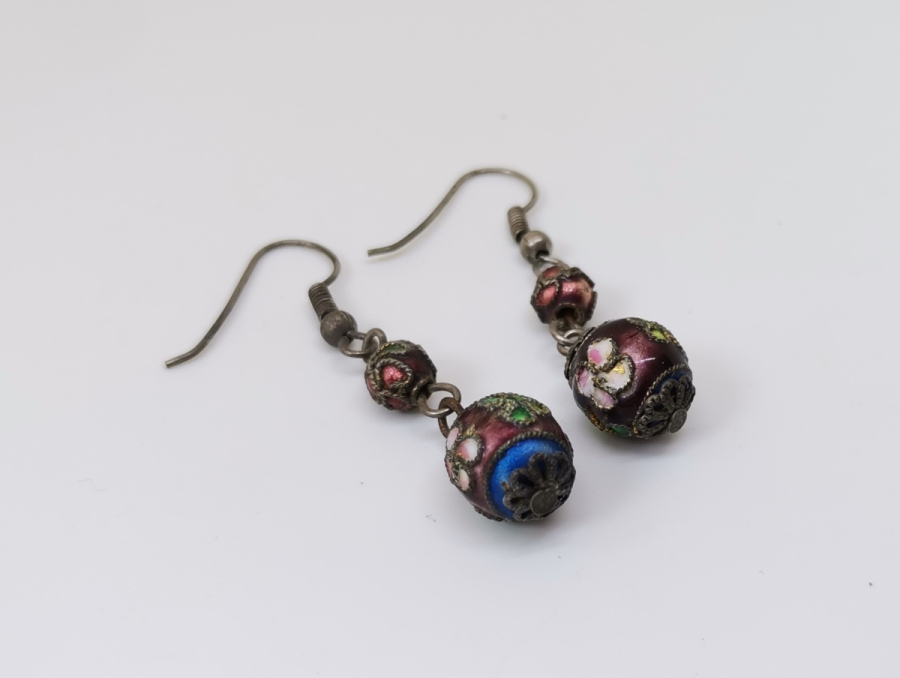 MİNE İŞÇİLİKLİ ÖZEL YAPIM ANTİKA KÜPE