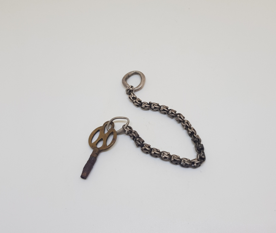 OSMANLI DÖNEMİ ARNAVUT ZİNCİRLİ CEP SAATİ ANAHTARI