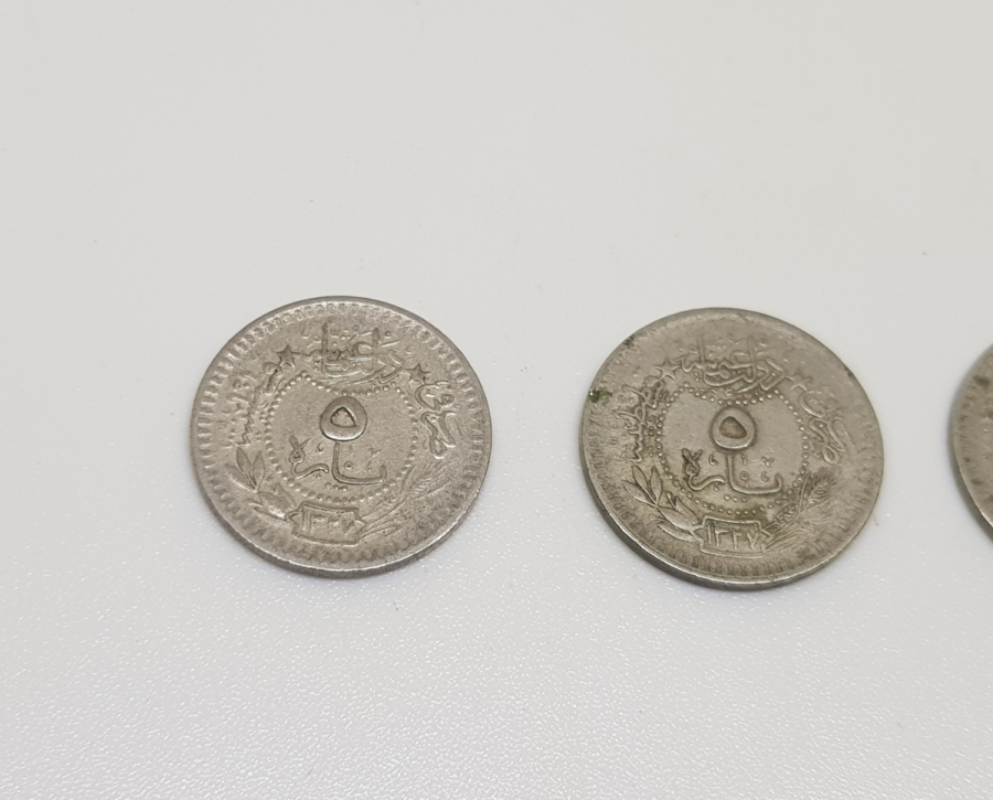 MEHMET REŞAT HAN DÖNEMİ NİKEL 5 KURUŞ LOTU