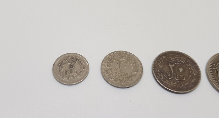 MEHMET REŞAT HAN DÖNEMİ TAM TAKIM NİKEL PARA LOTU