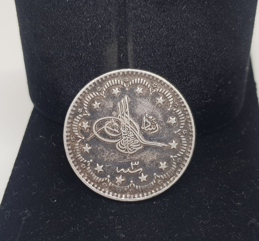 SULTAN MEHMET REŞAT HAN DÖNEMİ GÜMÜŞ 5 KURUŞ MECİDİYE