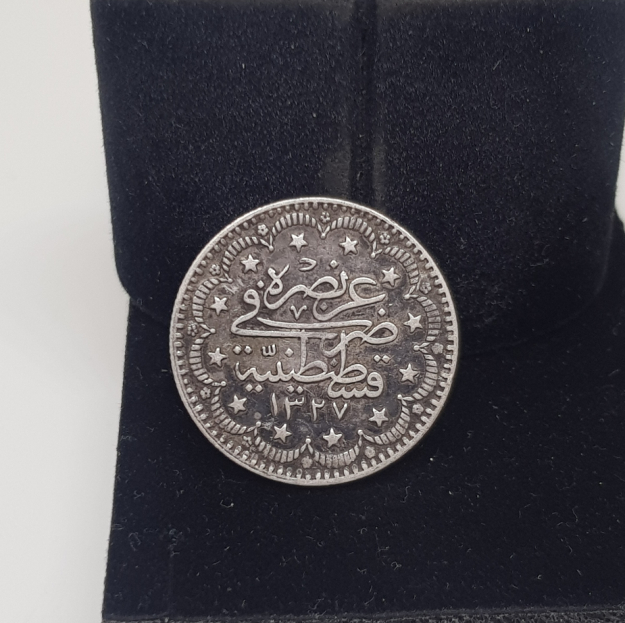 SULTAN MEHMET REŞAT HAN DÖNEMİ GÜMÜŞ 5 KURUŞ MECİDİYE