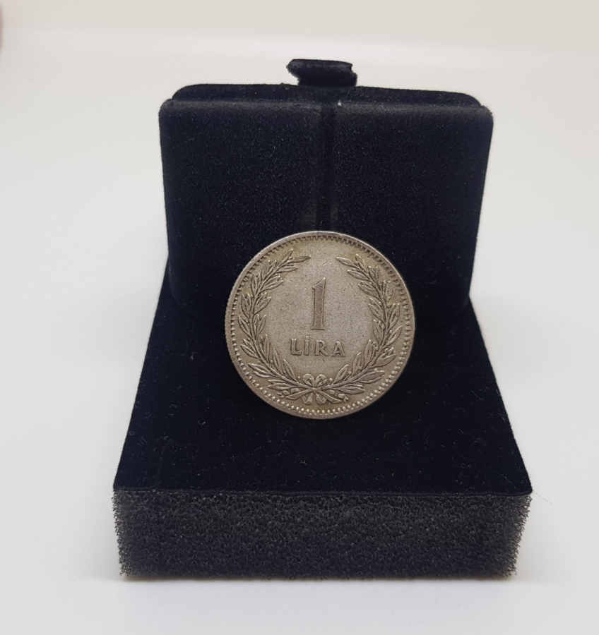 TÜRKİYE CUMHURİYETİ'NİN TEDAVÜLE VERİLMİŞ SON GÜMÜŞ PARASI 1948 TARİHLİ 1 LİRA