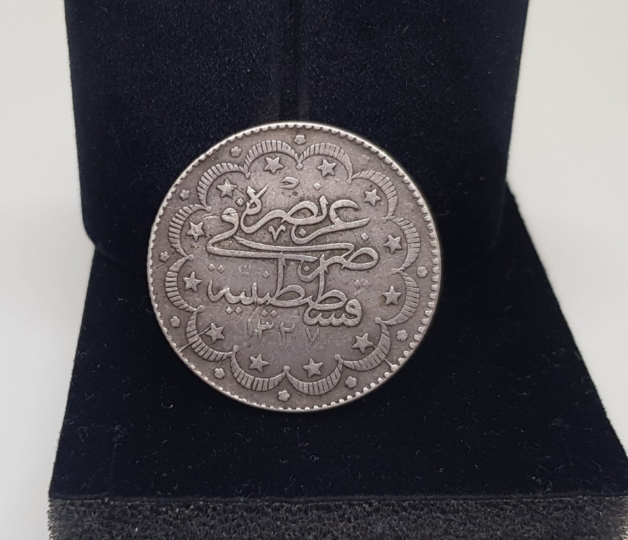 SULTAN MEHMET REŞAT DÖNEMİ GÜMÜŞ 10 KURUŞ MECİDİYE