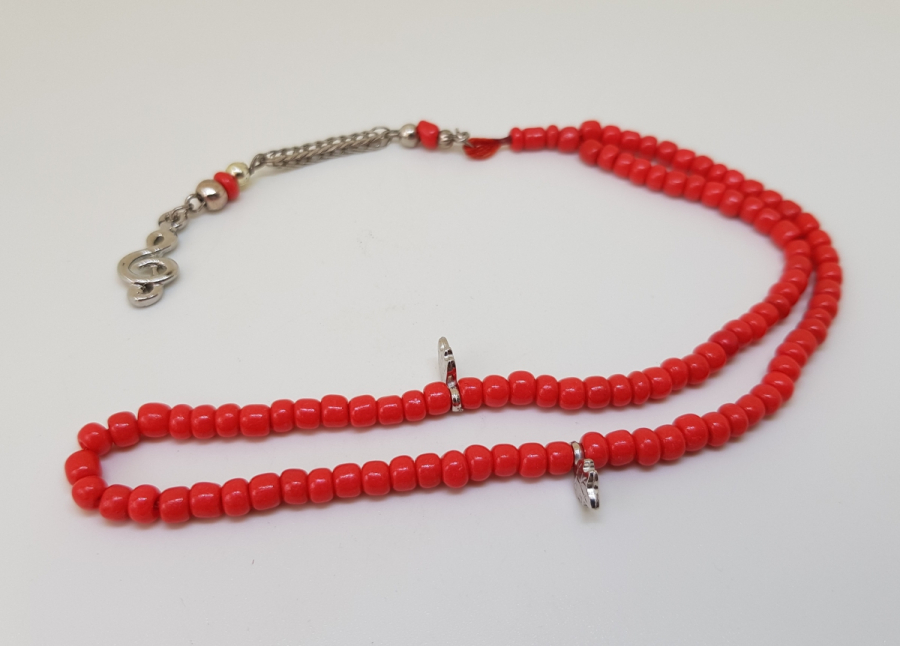 MERCAN TAŞINDAN MAMUL ANTİKA NAMAZ TESPİHİ