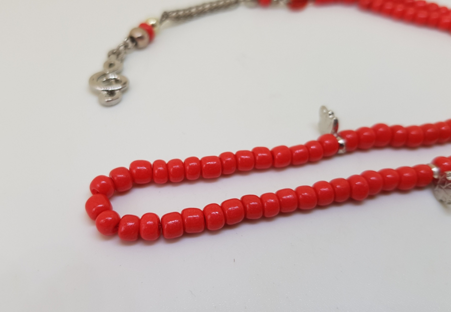 MERCAN TAŞINDAN MAMUL ANTİKA NAMAZ TESPİHİ