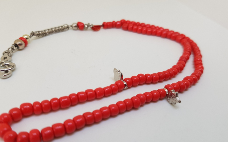 MERCAN TAŞINDAN MAMUL ANTİKA NAMAZ TESPİHİ