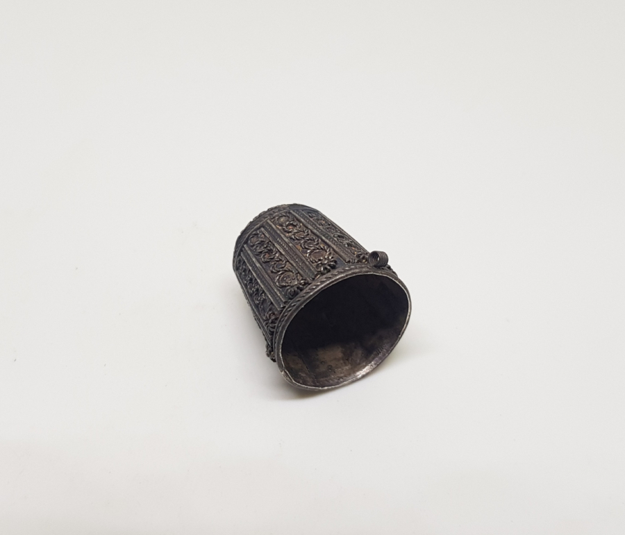 GÜHERZE İŞÇİLİKLİ OSMANLI DÖNEMİ GÜMÜŞ TERZİ YÜKSÜĞÜ