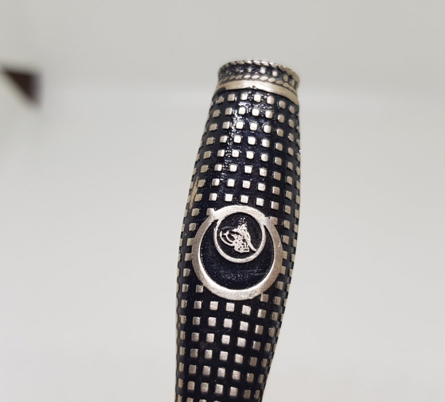 ÜZERİ TUĞRALI ÖZEL YAPIM GÜMÜŞ SİGARA AĞIZLIĞI