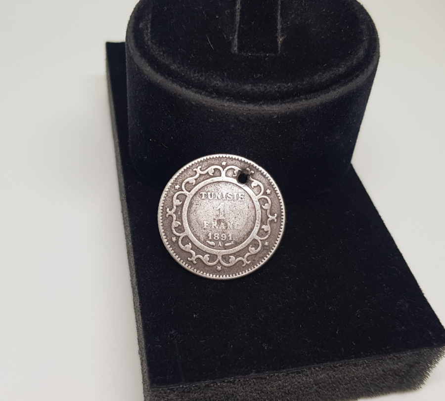 1891 YILI GÜMÜŞ TUNUS 1 FRANK