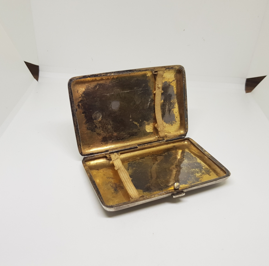 ABDÜLHAMİD HAN DÖNEMİ TUĞRALI GÜMÜŞ OSMANLI SİGARA TABAKASI