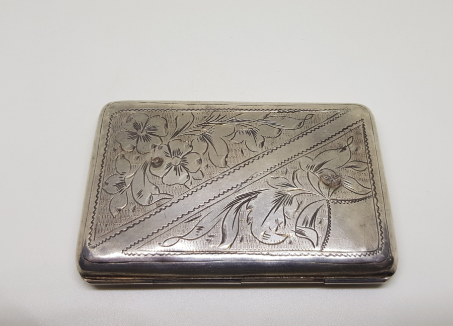 ABDÜLHAMİD HAN DÖNEMİ TUĞRALI GÜMÜŞ OSMANLI SİGARA TABAKASI