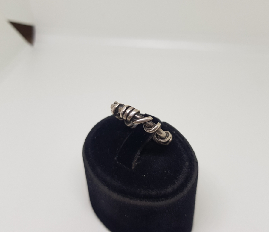 TEL FORMUNDA YAPILMIŞ ÖZEL YAPIM AMERİKAN GÜMÜŞ YÜZÜK