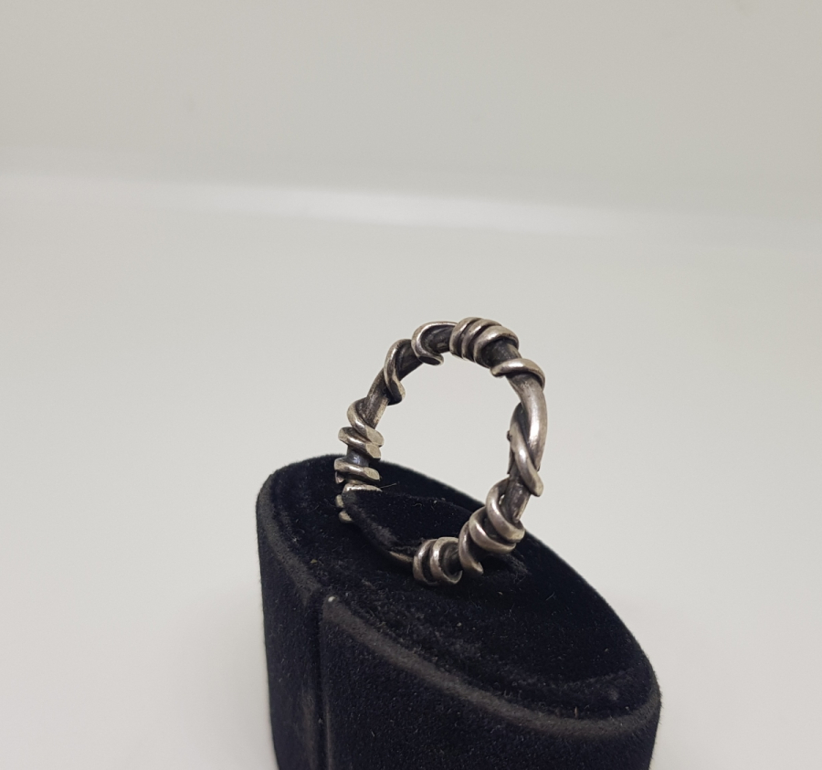 TEL FORMUNDA YAPILMIŞ ÖZEL YAPIM AMERİKAN GÜMÜŞ YÜZÜK