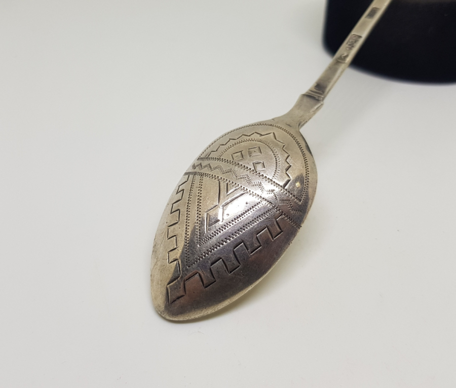 1894 TARİHLİ ÇARLIK RUSYA GÜMÜŞ KAŞIK