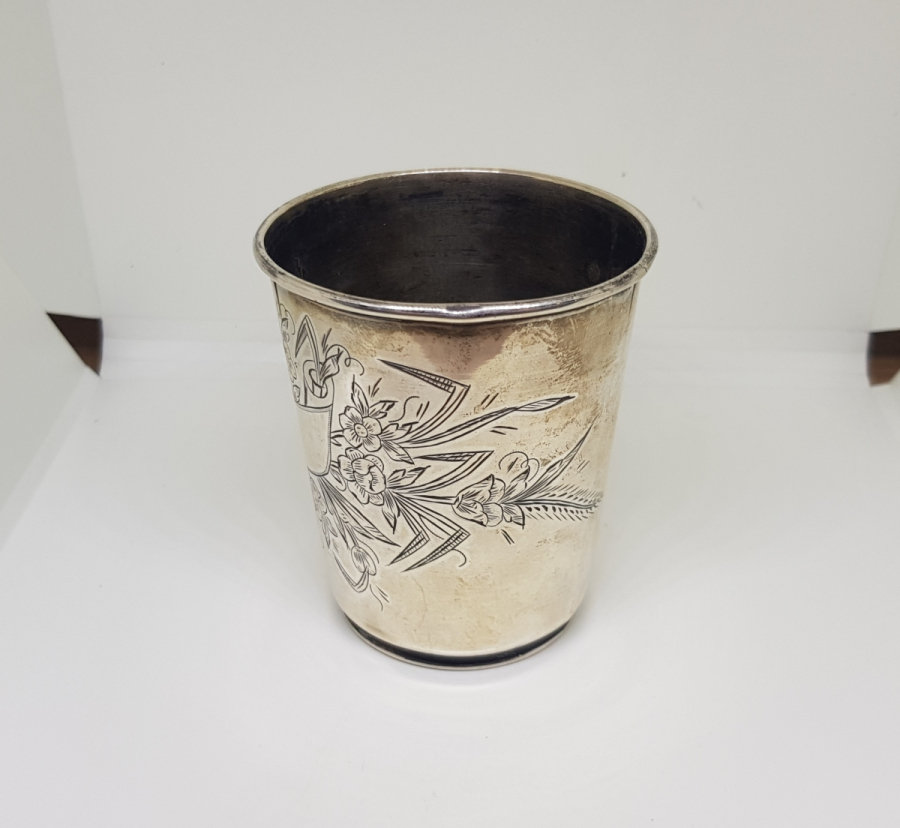 OSMANLI DÖNEMİ TUĞRALI GÜMÜŞ BARDAK