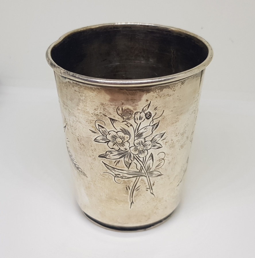 OSMANLI DÖNEMİ TUĞRALI GÜMÜŞ BARDAK