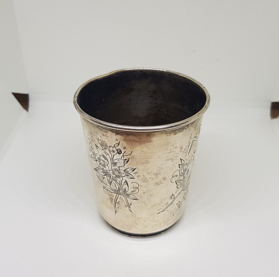 OSMANLI DÖNEMİ TUĞRALI GÜMÜŞ BARDAK