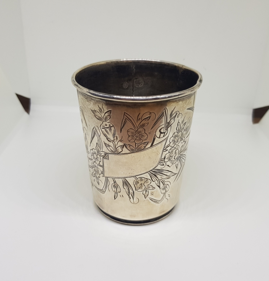 OSMANLI DÖNEMİ TUĞRALI GÜMÜŞ BARDAK