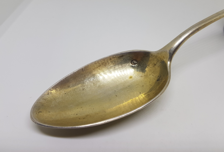 OSMANLI DÖNEMİ TUĞRALI VE MEŞRUTİYET SANCAKLI BÜYÜK BOY GÜMÜŞ KAŞIK