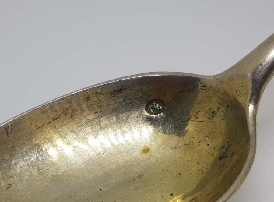 OSMANLI DÖNEMİ TUĞRALI VE MEŞRUTİYET SANCAKLI BÜYÜK BOY GÜMÜŞ KAŞIK