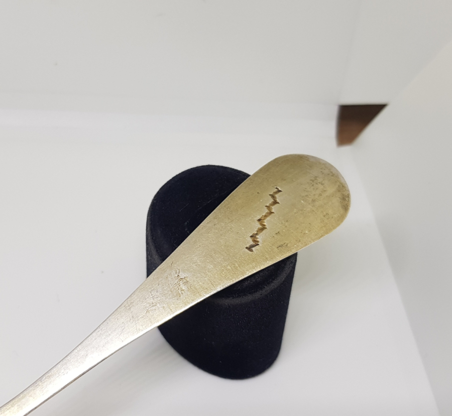 OSMANLI DÖNEMİ TUĞRALI VE MEŞRUTİYET SANCAKLI BÜYÜK BOY GÜMÜŞ KAŞIK