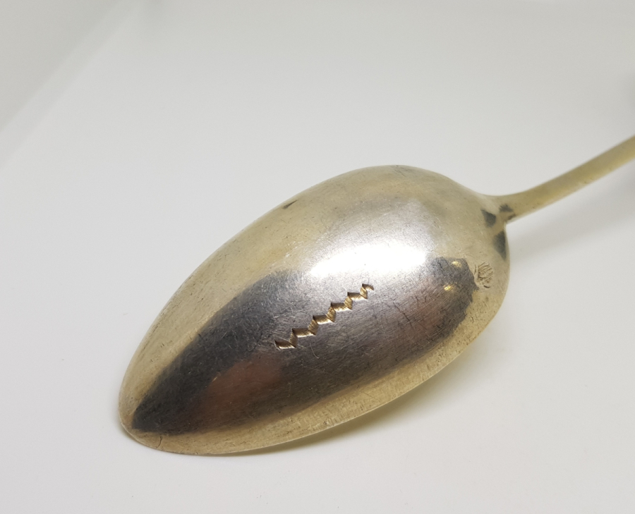 OSMANLI DÖNEMİ TUĞRALI VE MEŞRUTİYET SANCAKLI BÜYÜK BOY GÜMÜŞ KAŞIK