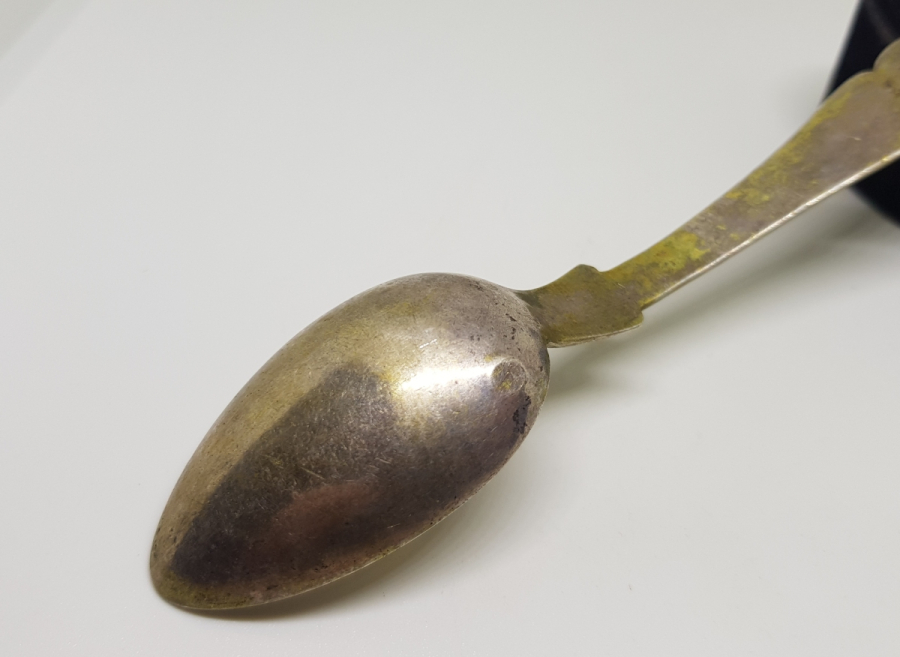 AZNAVUR İŞÇİLİKLİ VE TUĞRALI OSMANLI DÖNEMİ GÜMÜŞ TATLI KAŞIĞI