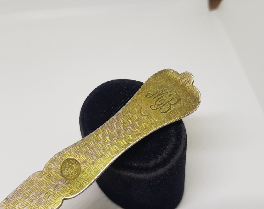 AZNAVUR İŞÇİLİKLİ VE TUĞRALI OSMANLI DÖNEMİ GÜMÜŞ TATLI KAŞIĞI