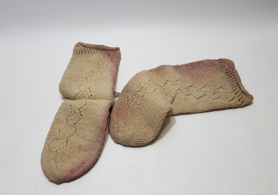 OSMANLI DÖNEMİ EL ÖRME ÇORAP