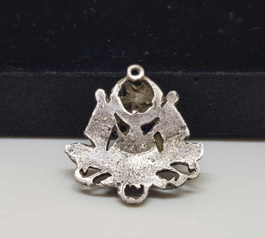 ÜZERİ MEŞRUTİYET SANCAKLI VE AY YILDIZLI OSMANLI DÖNEMİ GÜMÜŞ TESPİH SALLAMASI