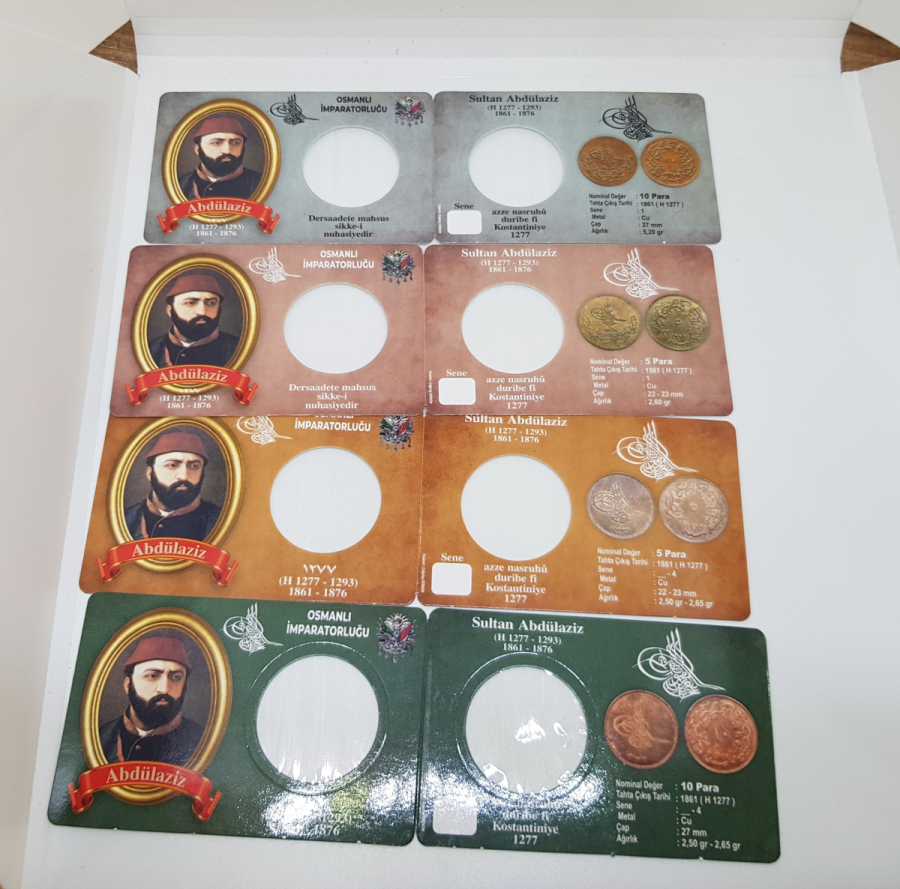 ABDÜLAZİZ HAN DÖNEMİ PARALAR İÇİN KOLEKSİYONLUK KAPAMA