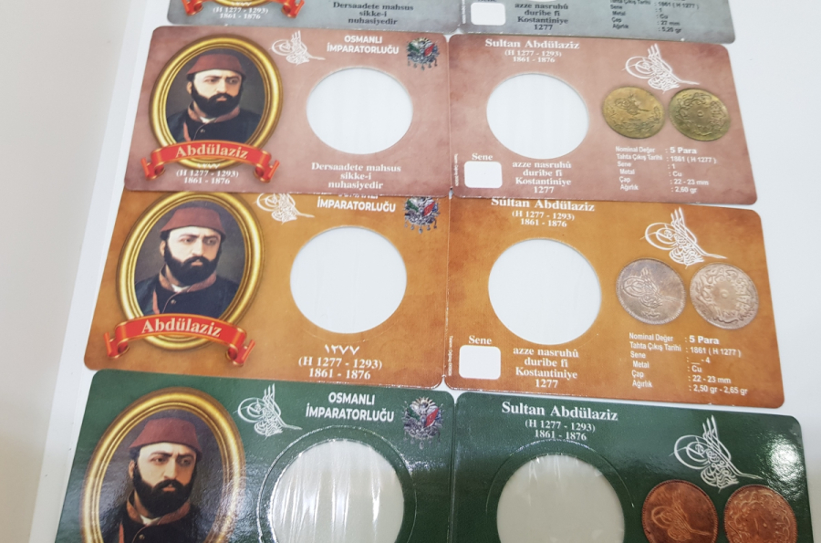 ABDÜLAZİZ HAN DÖNEMİ PARALAR İÇİN KOLEKSİYONLUK KAPAMA