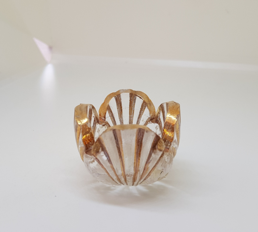 OSMANLI DÖNEMİ ÜZERİ ALTIN VARAKLI BEYKOZ İŞİ NADİR MUMLUK