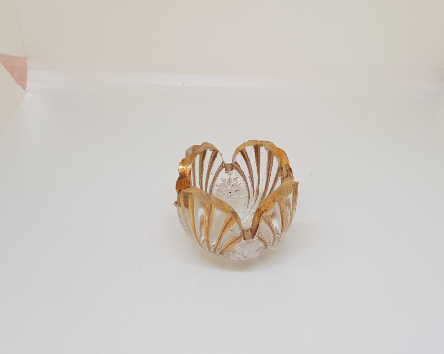 OSMANLI DÖNEMİ ÜZERİ ALTIN VARAKLI BEYKOZ İŞİ NADİR MUMLUK