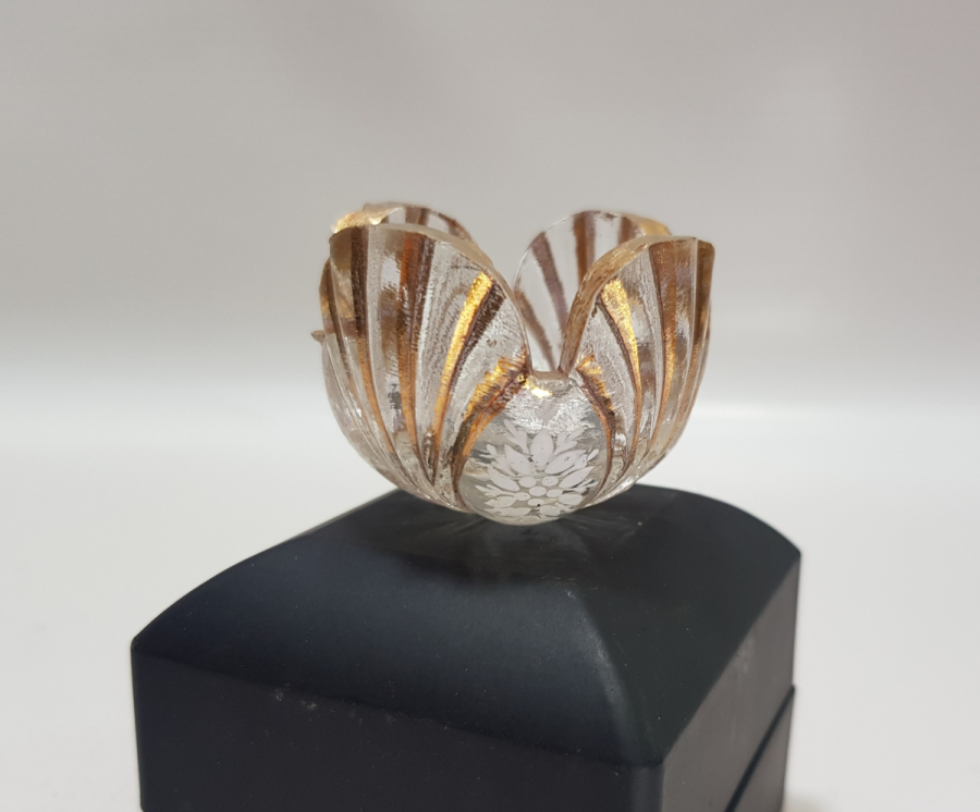 OSMANLI DÖNEMİ ÜZERİ ALTIN VARAKLI BEYKOZ İŞİ NADİR MUMLUK