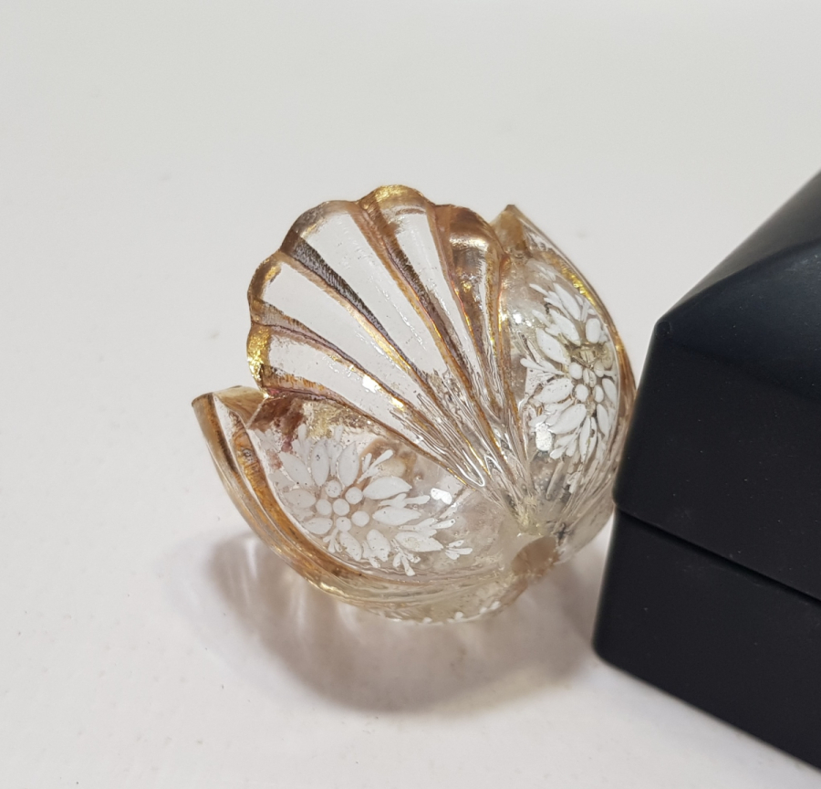 OSMANLI DÖNEMİ ÜZERİ ALTIN VARAKLI BEYKOZ İŞİ NADİR MUMLUK