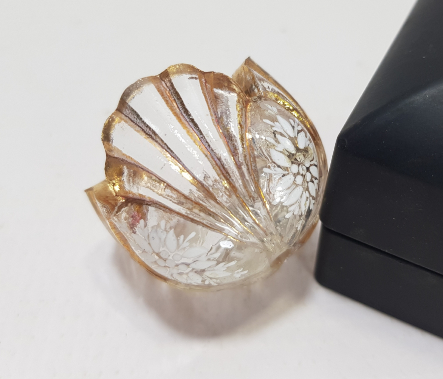 OSMANLI DÖNEMİ ÜZERİ ALTIN VARAKLI BEYKOZ İŞİ NADİR MUMLUK