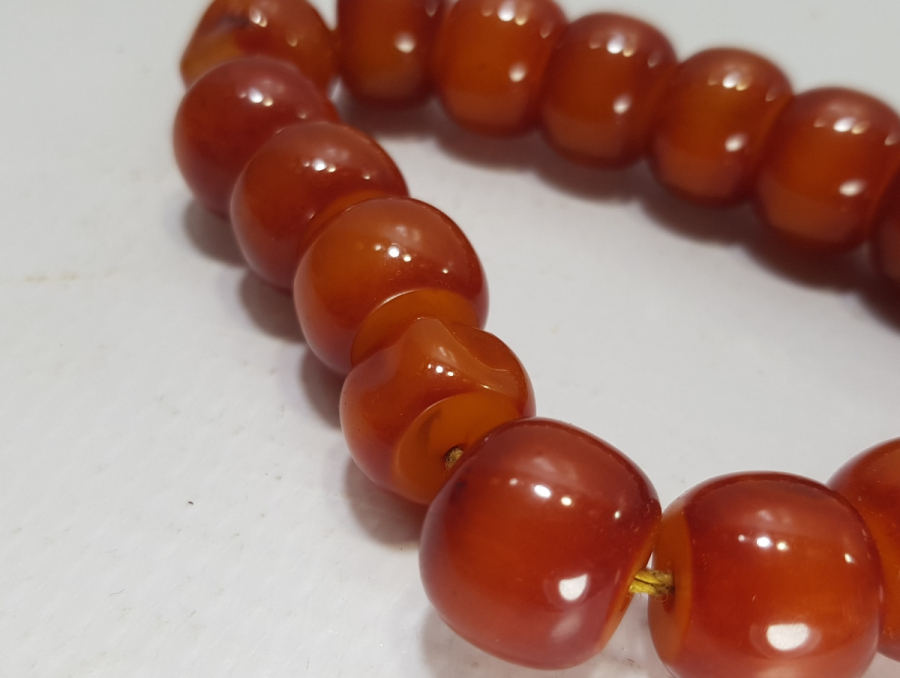 OSMANLI DÖNEMİ SIKMA KEHRİBAR TESPİH