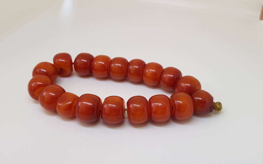 OSMANLI DÖNEMİ SIKMA KEHRİBAR TESPİH