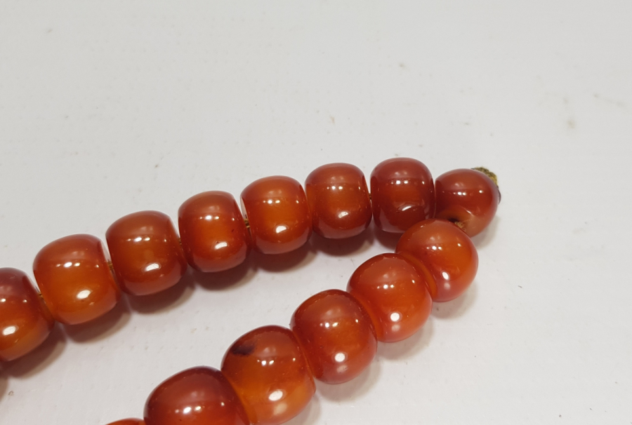 OSMANLI DÖNEMİ SIKMA KEHRİBAR TESPİH