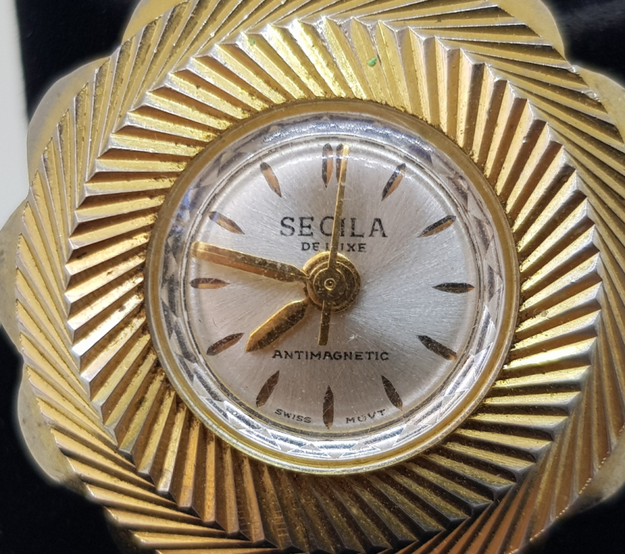 İSVİÇRE YAPIMI ALTIN KAPLAMA KURMALI ANTİKA KOLYE SAAT