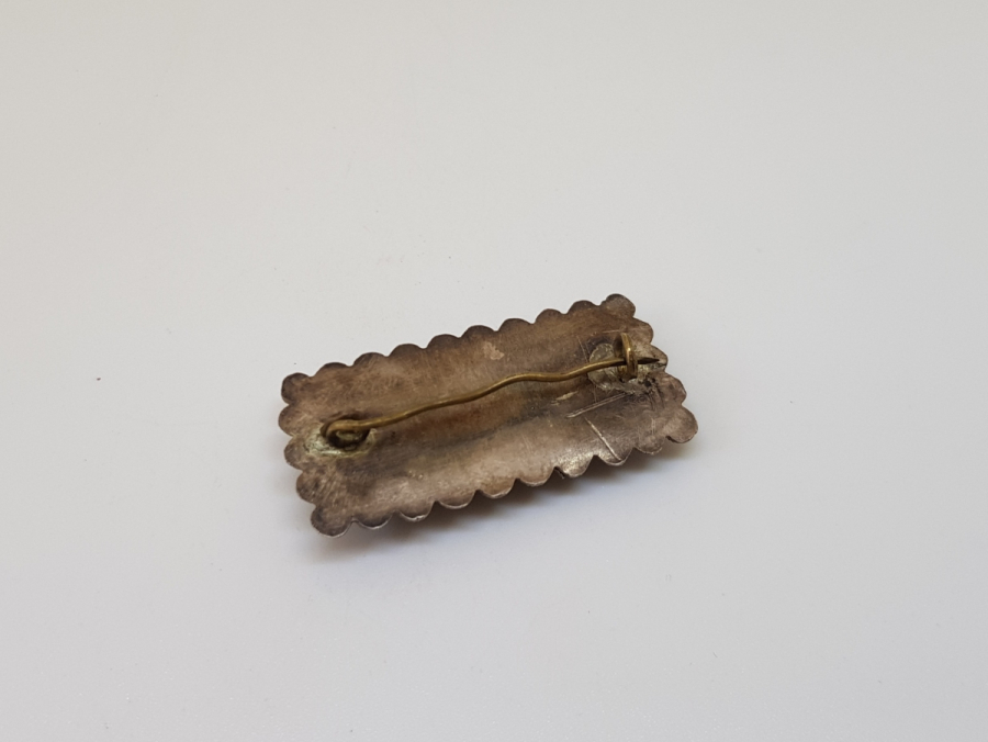 OLTU TAŞLI ÖZEL YAPIM GÜMÜŞ BROŞ