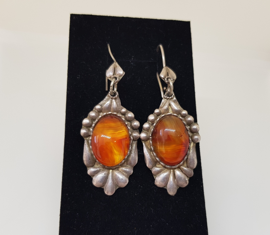 ÖZEL YAPIM BAL AKİK GÜMÜŞ 975 AYAR KÜPE